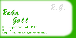 reka goll business card